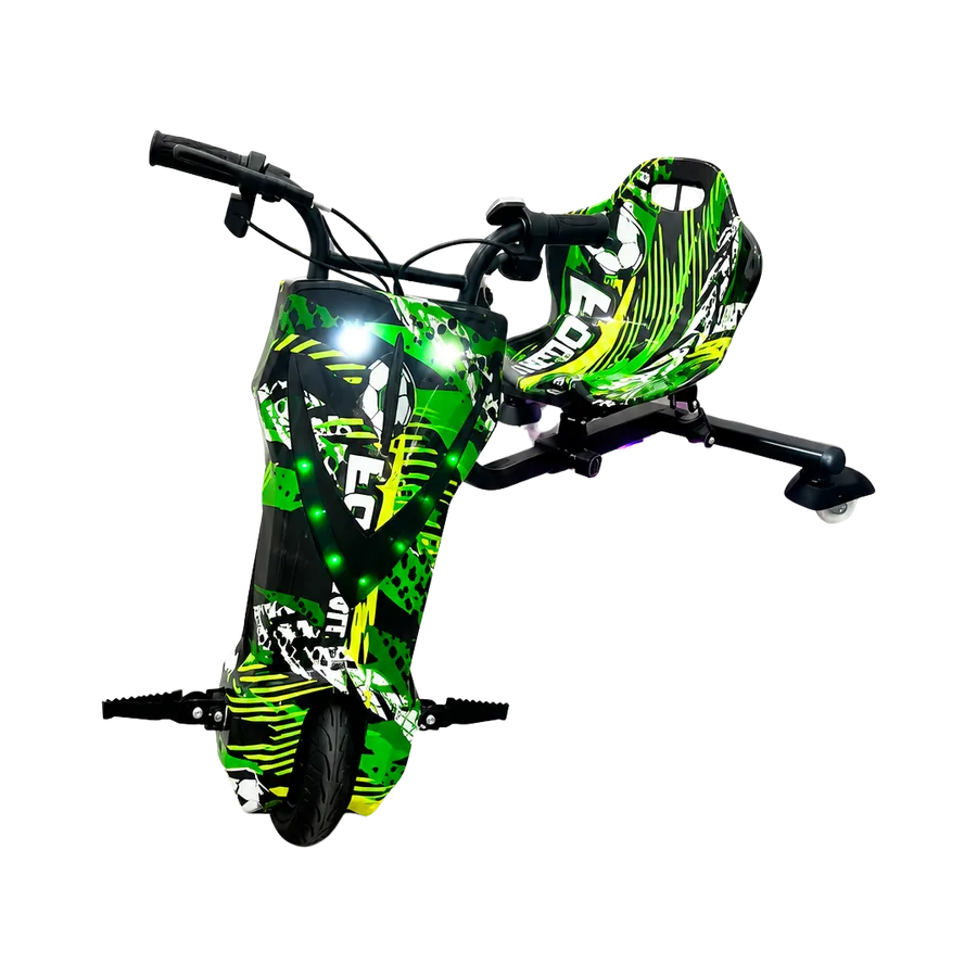Triciclo Elétrico Drift Grafite Verde